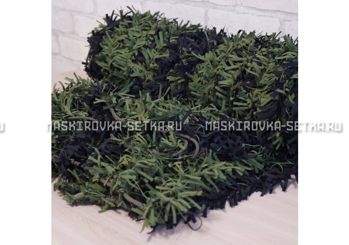 Маскировочная сеть Зеленя 2х3 м (зелено-черная) – купить по цене 3200 руб. в интернет-магазине в городе Саратов картинка 4